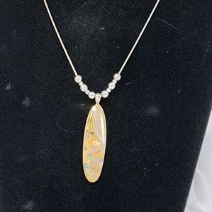 MOP in Lucite Necklace